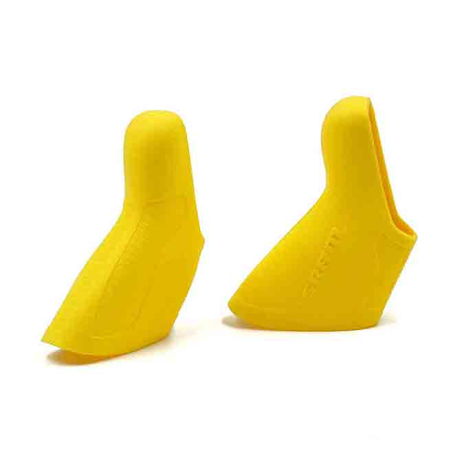 sram red/force/rival/apex 11 speed lever hoods yellow side view