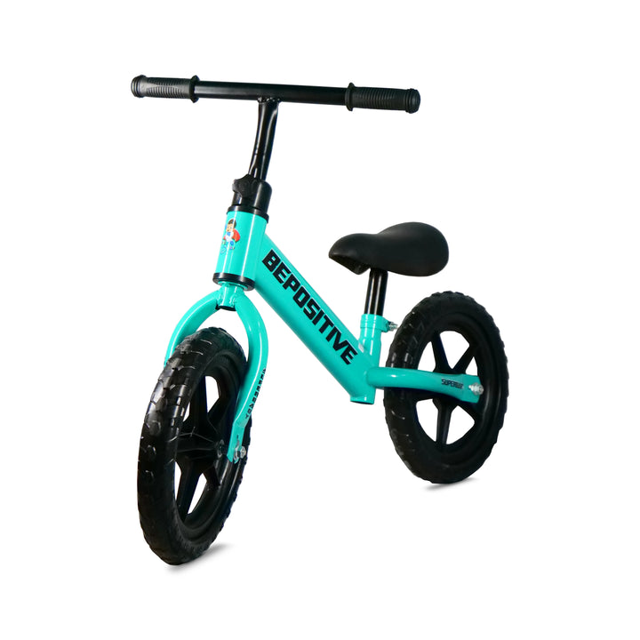 Superbaby Kids Balance Bike turquoise blue side view
