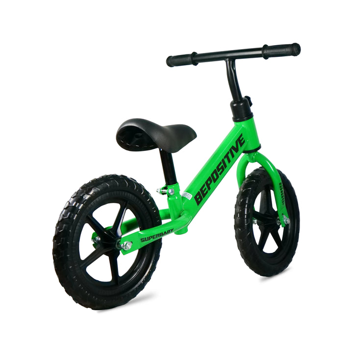 Superbaby Kids Balance Bike green back view
