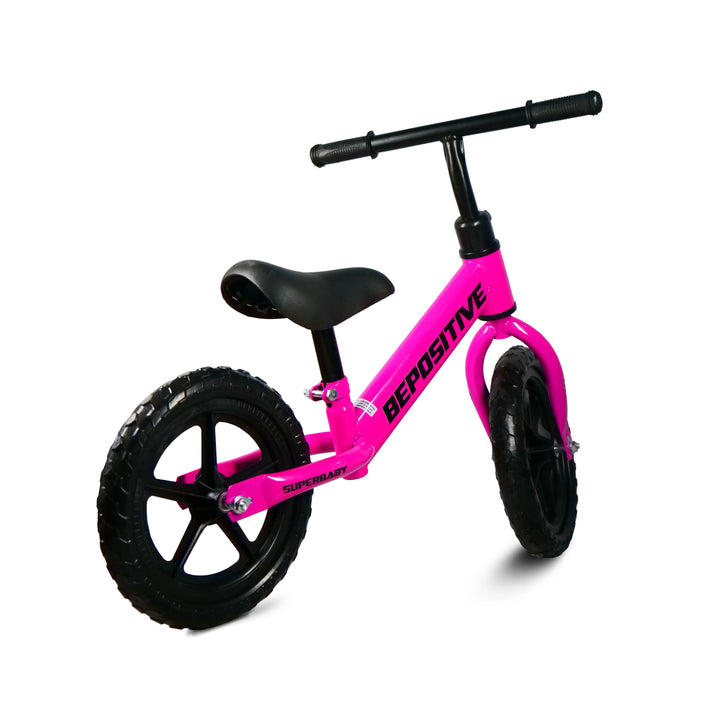 Superbaby Kids Balance Bike pink back view
