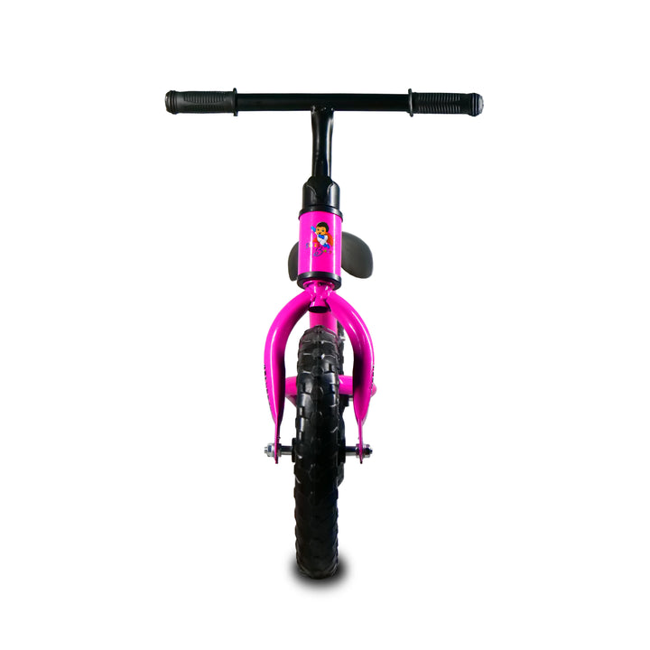 Superbaby Kids Balance Bike pink front view
