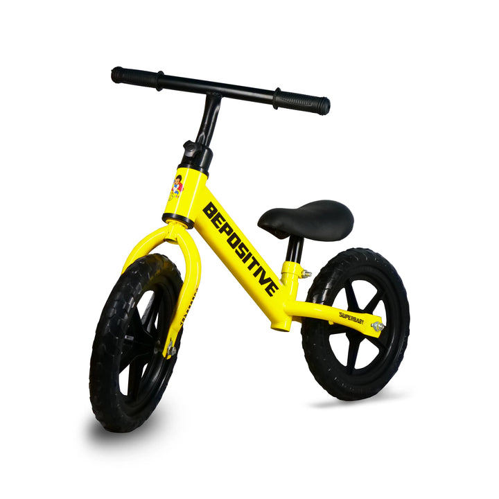 Superbaby Kids Balance Bike yellow side view
