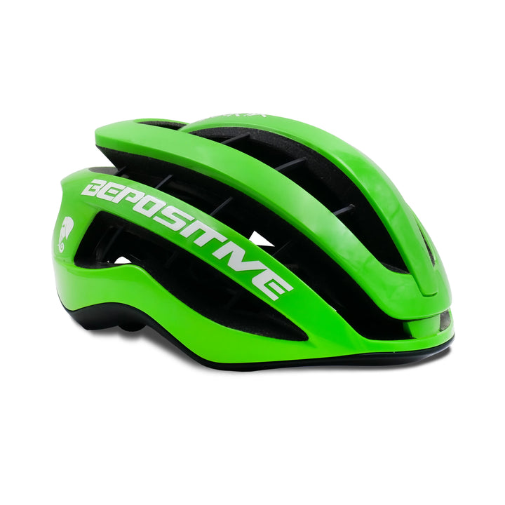 torque cycling helmet green right side view