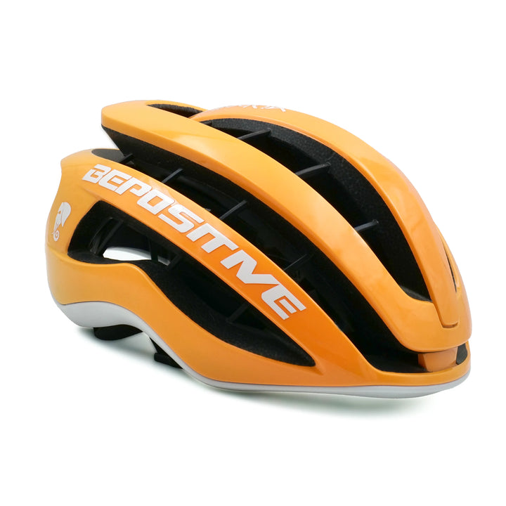 torque cycling helmet orange right side view