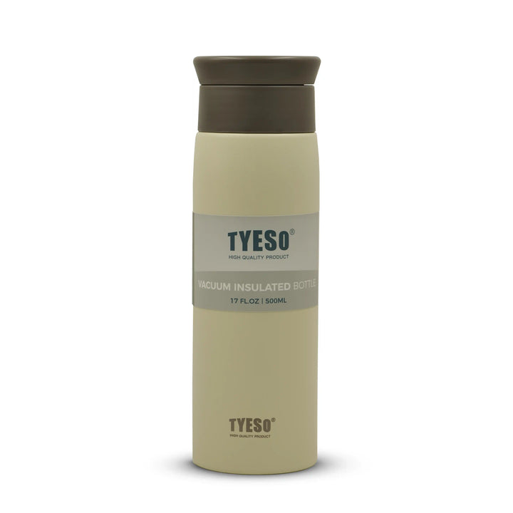 TYESO vacuum insulated bottle on a white background