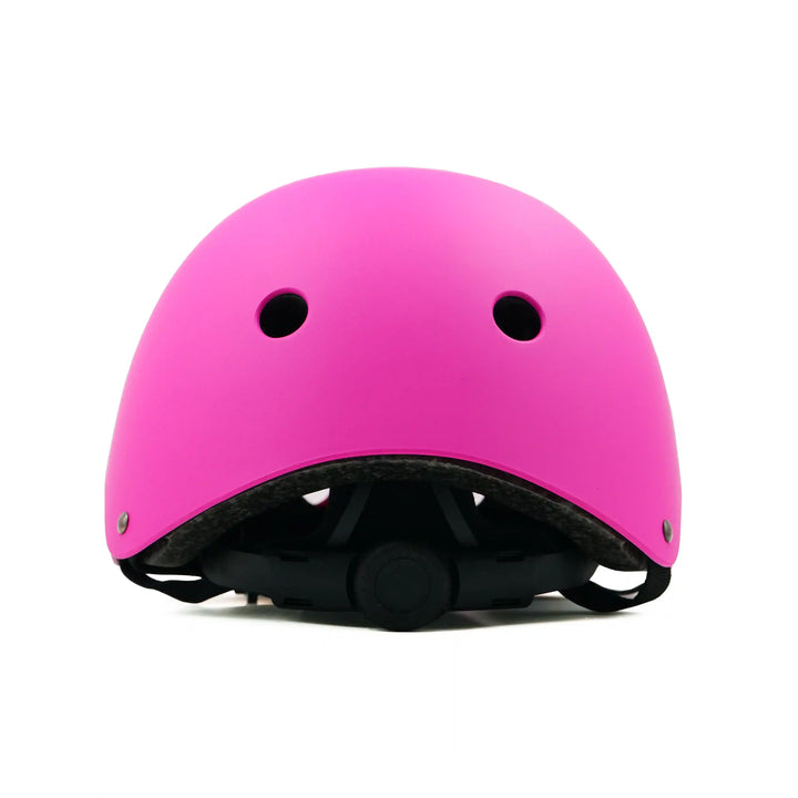 Weanas Skating Helmet & Protective Gear Set pink helmet back view
