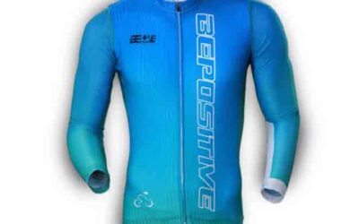 Bepositive 2023 Edition half Sleeve Cycling Jersey - Blue gradient